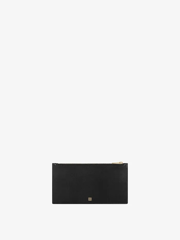 Givenchy 4G Flat Pouch In Leather Black Women Wallets and Card Holders Givenchy 4G Flat Pouch In Leather Black Women Wallets and Card Holders