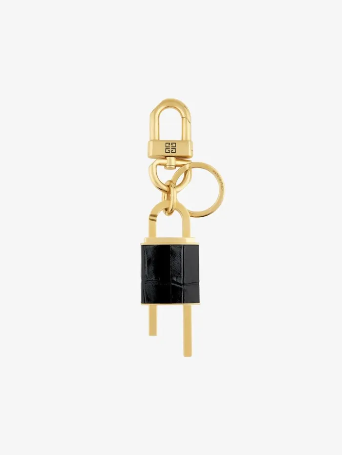 Givenchy 4G Padlock Keyring In Metal And Leather Black Women Belts Givenchy 4G Padlock Keyring In Metal And Leather Black Women Belts