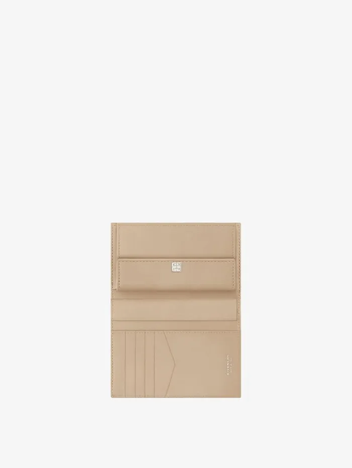 Givenchy 4G Wallet In Laminated Leather Dusty Golden Women Wallets and Card Holders