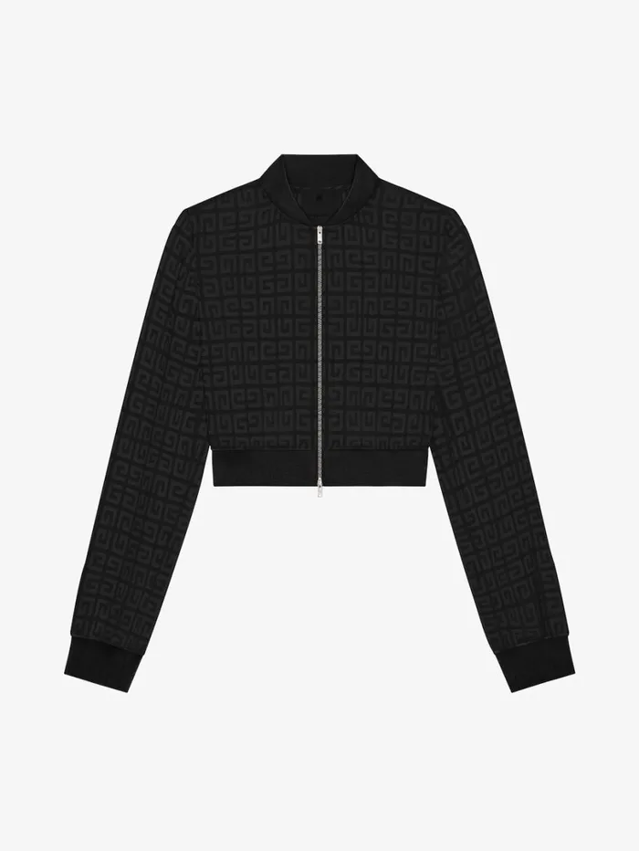 Givenchy Bomber In 4G Jacquard Black Women Outerwear and Blousons