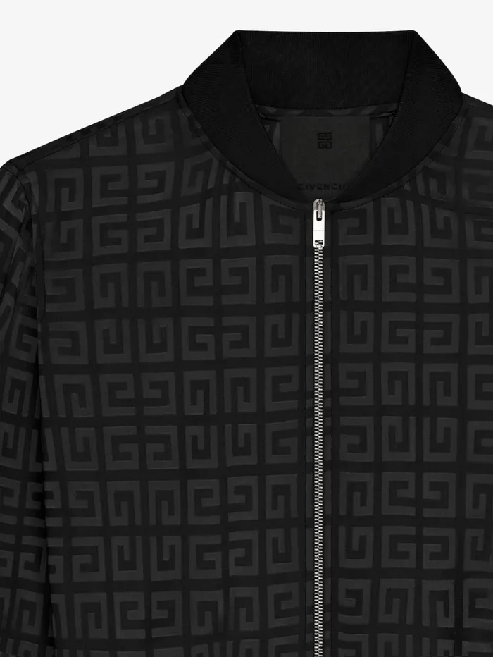 Givenchy Bomber In 4G Jacquard Black Women Outerwear and Blousons