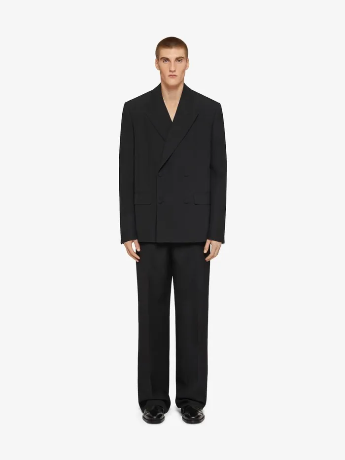 Givenchy Boxy Fit Jacket In Wool Black Men Coats and Jackets