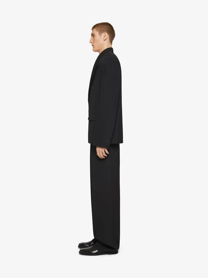 Givenchy Boxy Fit Jacket In Wool Black Men Coats and Jackets