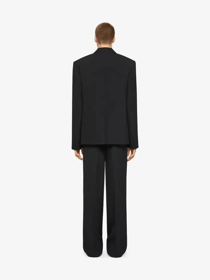 Givenchy Boxy Fit Jacket In Wool Black Men Coats and Jackets