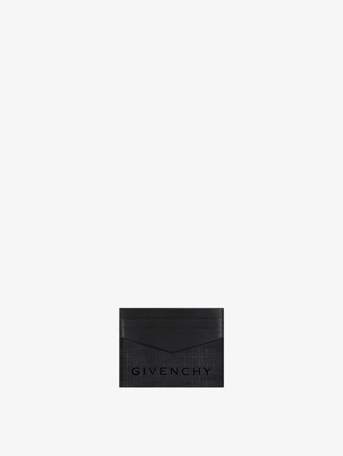 Givenchy Card Holder In 4G Nylon Black Men Wallets and Card Holders