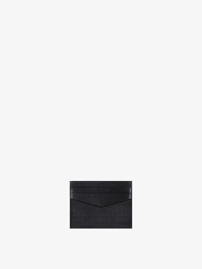 Givenchy Card Holder In 4G Nylon Black Men Wallets and Card Holders