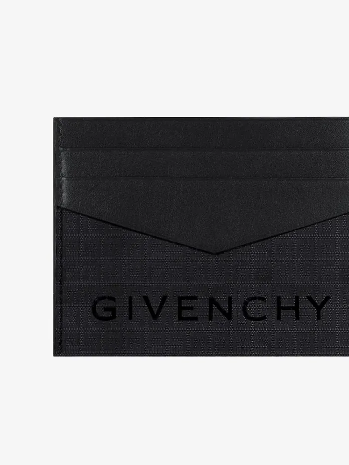 Givenchy Card Holder In 4G Nylon Black Men Wallets and Card Holders