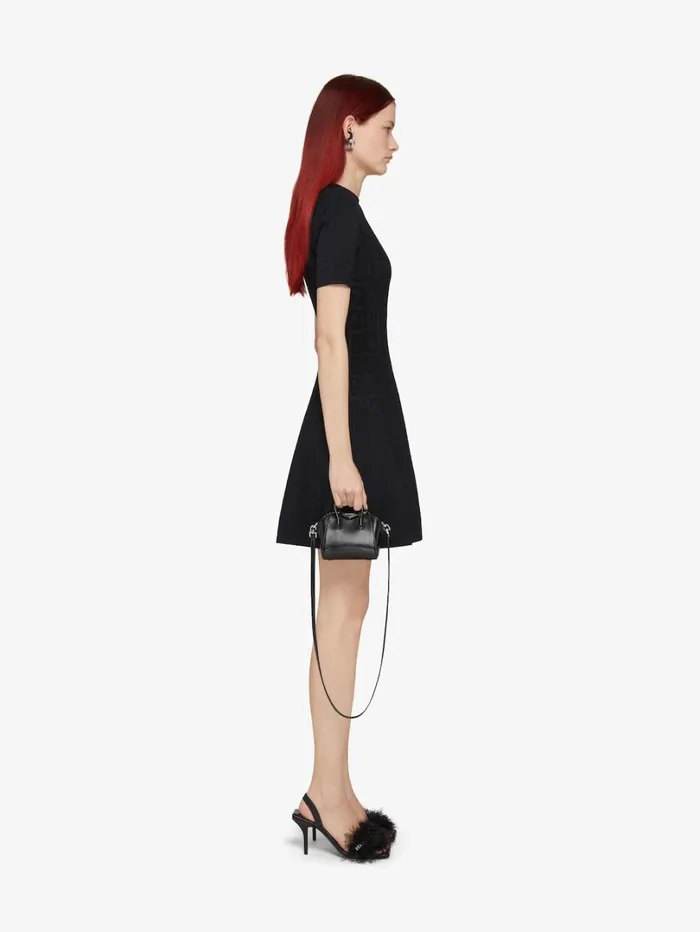 Givenchy Dress In 4G Jacquard Black Women Dresses