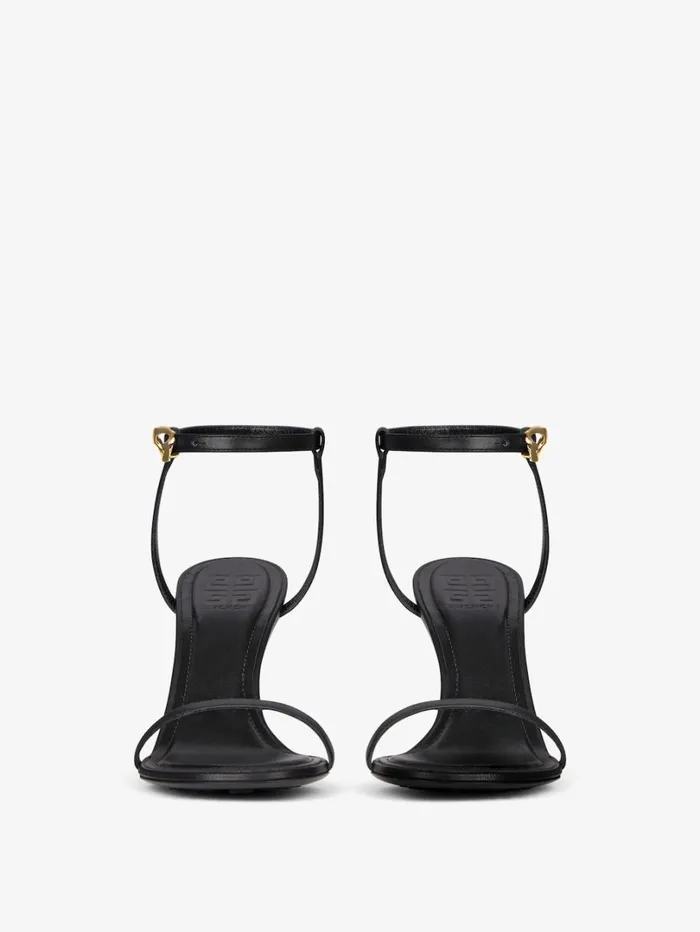 Givenchy G Cube Sandals In Leather Black Women Heels Givenchy G Cube Sandals In Leather Black Women Heels
