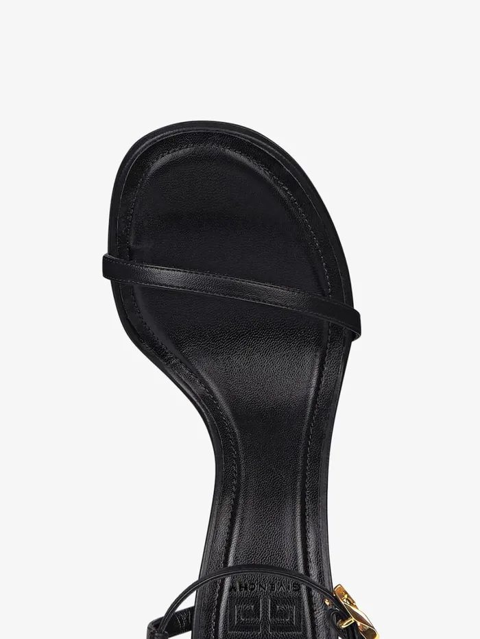 Givenchy G Cube Sandals In Leather Black Women Heels Givenchy G Cube Sandals In Leather Black Women Heels