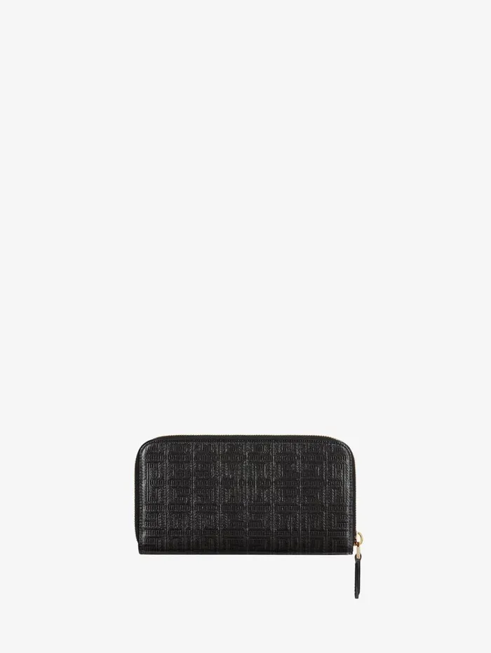 Givenchy GCut Wallet In 4G Coated Canvas And Leather Black Women Wallets and Card Holders Givenchy GCut Wallet In 4G Coated Canvas And Leather Black Women Wallets and Card Holders