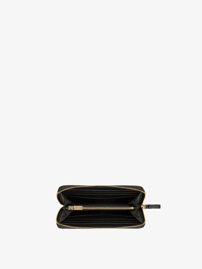 Givenchy GCut Wallet In 4G Coated Canvas And Leather Black Women Wallets and Card Holders Givenchy GCut Wallet In 4G Coated Canvas And Leather Black Women Wallets and Card Holders