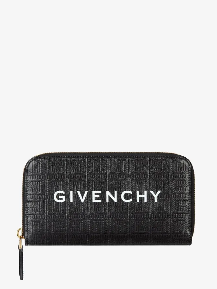 Givenchy GCut Wallet In 4G Coated Canvas And Leather Black Women Wallets and Card Holders Givenchy GCut Wallet In 4G Coated Canvas And Leather Black Women Wallets and Card Holders