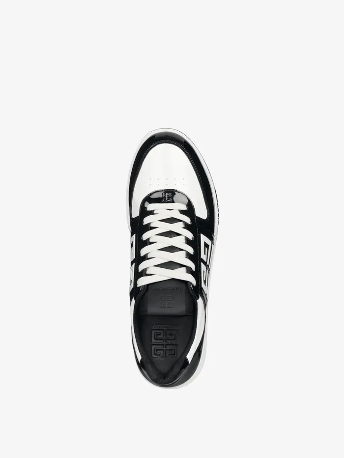 Givenchy G4 Sneakers In Patent Leather Blackwhite Men Sneakers Givenchy G4 Sneakers In Patent Leather Blackwhite Men Sneakers