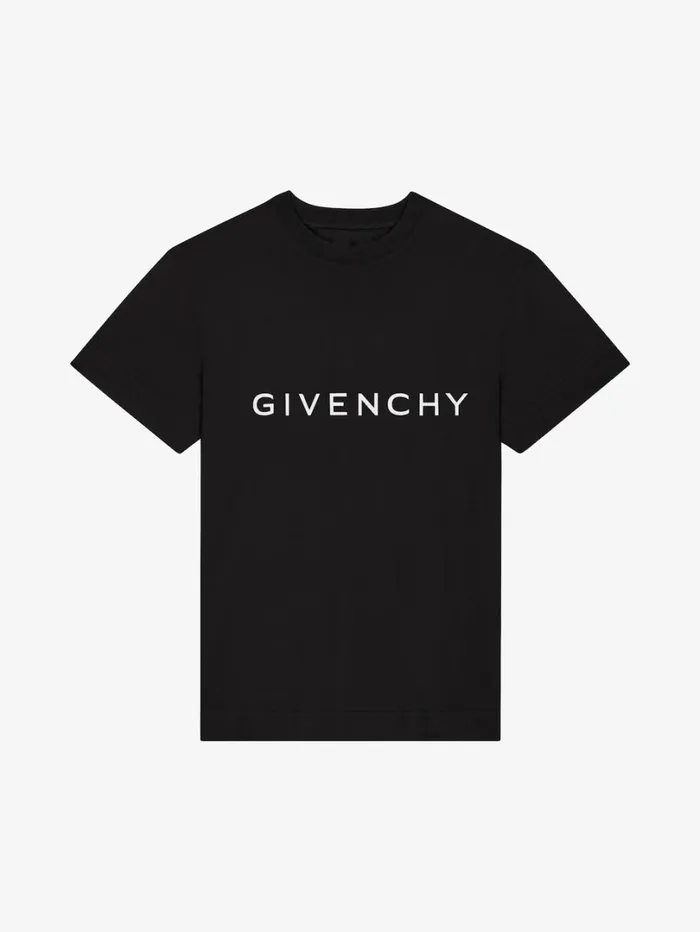 Givenchy GIVENCHY Archetype Slim Fit Tshirt In Cotton Black Men TShirts