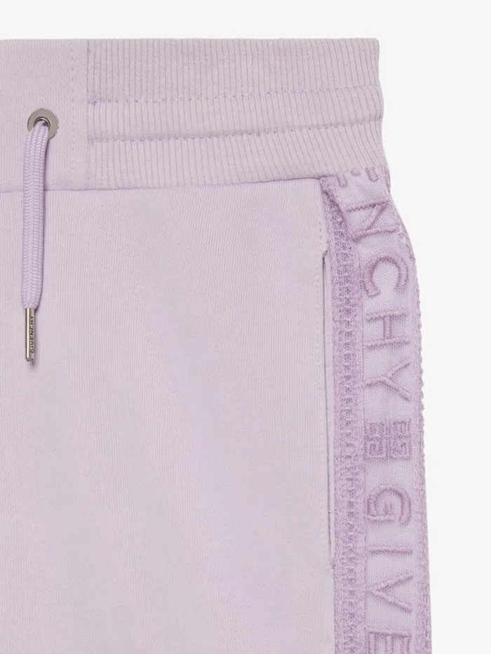 Givenchy GIVENCHY Jogger Pants In Fleece Lilac Women Girl 4 To 12 Years Givenchy GIVENCHY Jogger Pants In Fleece Lilac Women Girl 4 To 12 Years