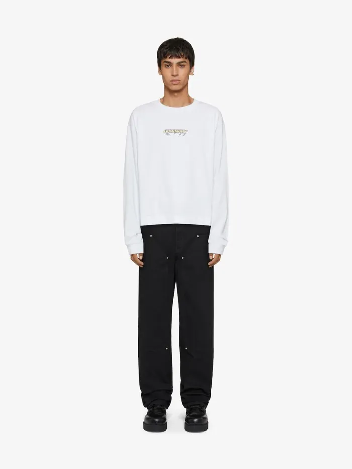 Givenchy GIVENCHY World Tour Boxy Fit Tshirt In Cotton White Men TShirts