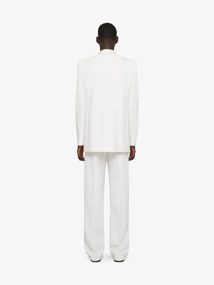 Givenchy Jacket In Wool And Mohair With Satin Details White Men Coats and Jackets