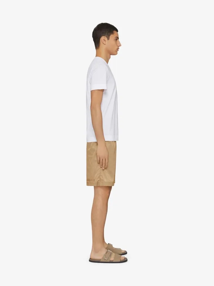 Givenchy Long Swim Shorts 4G Tan Men Swimwear