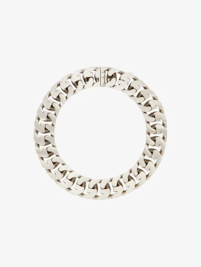 Givenchy Medium G Chain Necklace In Metal Silvery WomenMen Jewelry