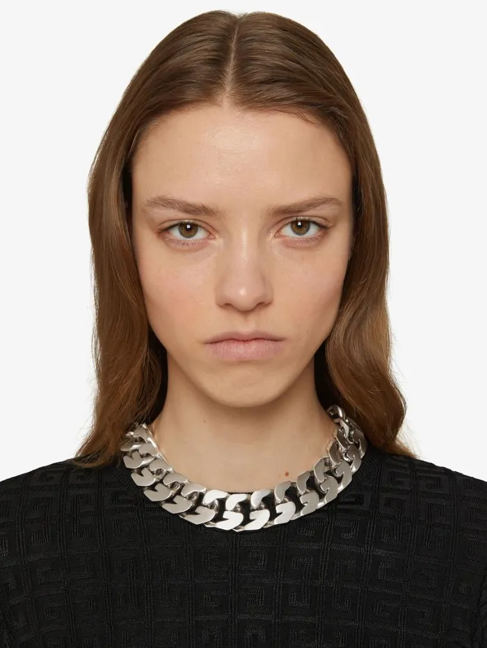 Givenchy Medium G Chain Necklace In Metal Silvery WomenMen Jewelry Givenchy Medium G Chain Necklace In Metal Silvery WomenMen Jewelry