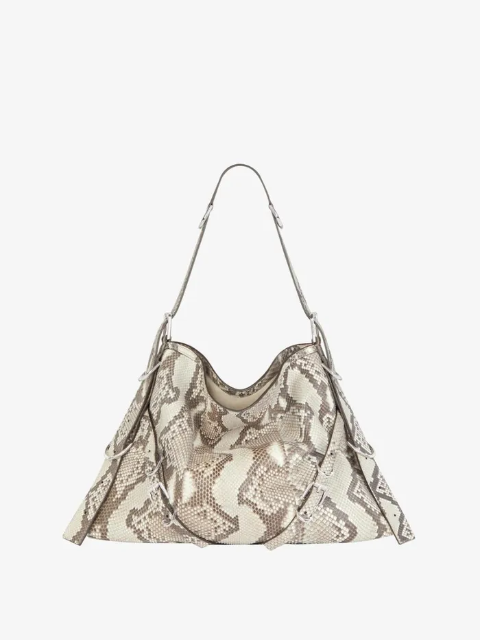 Givenchy Medium Voyou Bag In Python Greynatural Women Crossbody Bags