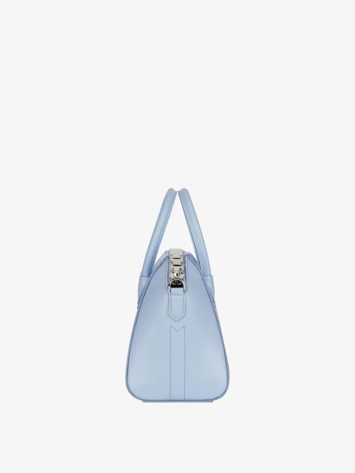 Givenchy Mini Antigona Bag In Box Leather Baby Blue Women Crossbody Bags Givenchy Mini Antigona Bag In Box Leather Baby Blue Women Crossbody Bags
