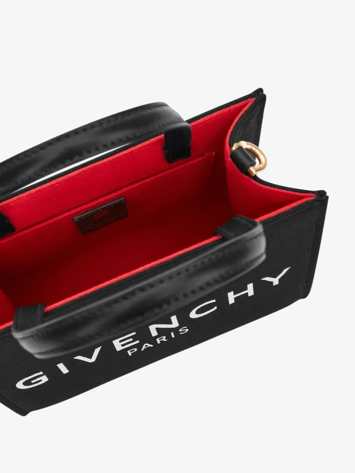 Givenchy Mini GTote Shopping Bag In Canvas Black Women Crossbody Bags Givenchy Mini GTote Shopping Bag In Canvas Black Women Crossbody Bags