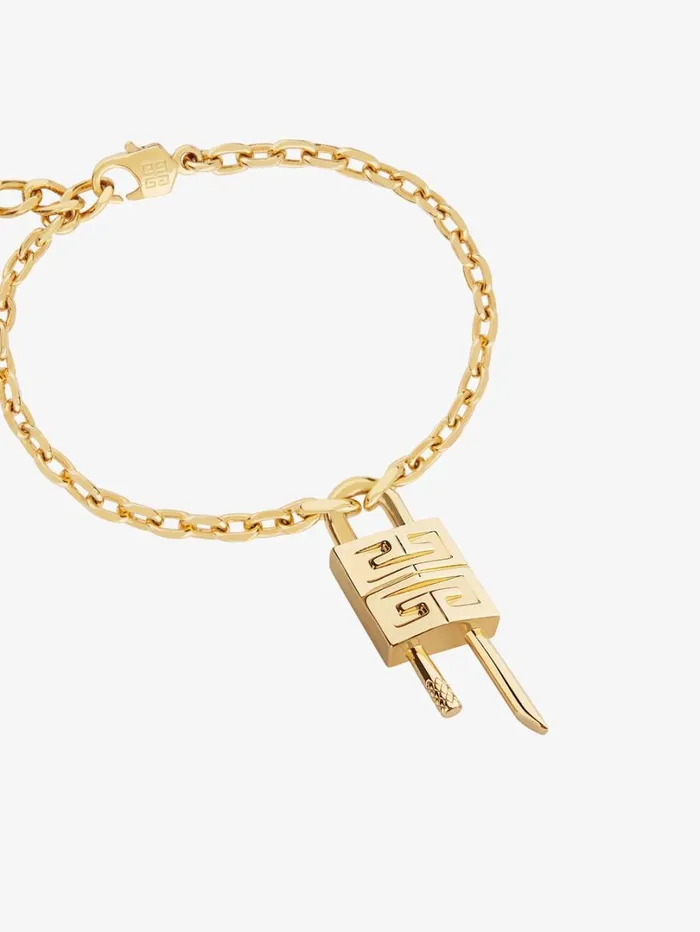 Givenchy Mini Lock Bracelet In Metal Golden Yellow Women Jewelry Givenchy Mini Lock Bracelet In Metal Golden Yellow Women Jewelry