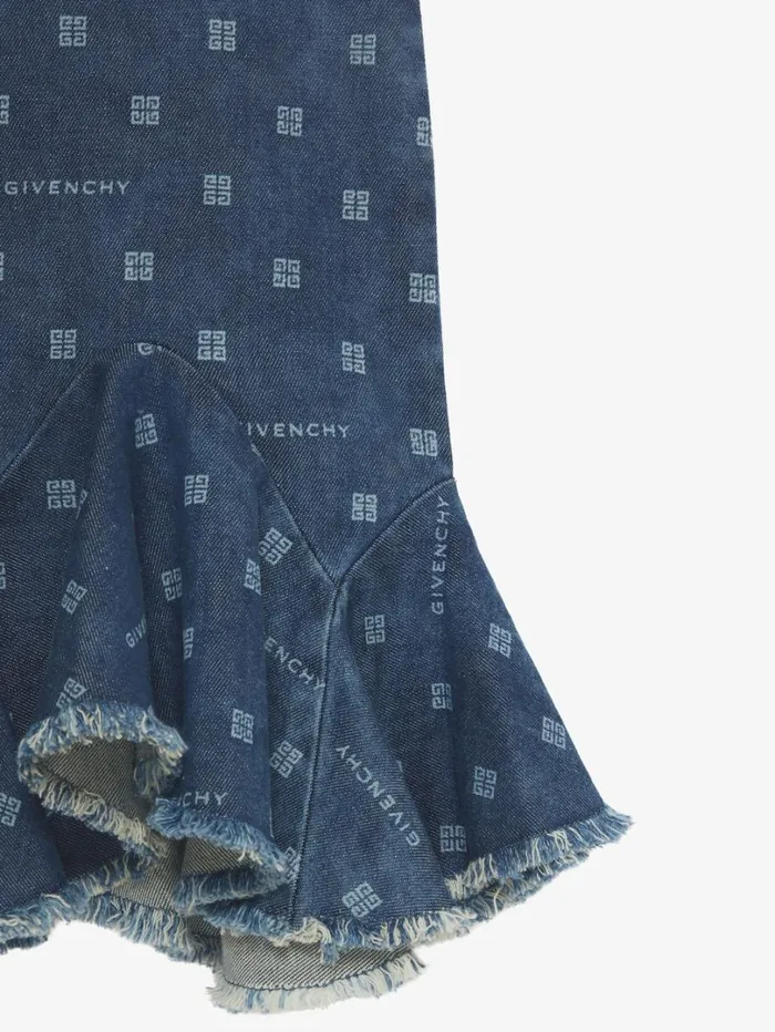 Givenchy Overalls Dress In GIVENCHY 4G Denim Denim Blue Women Girl 4 To 12 Years