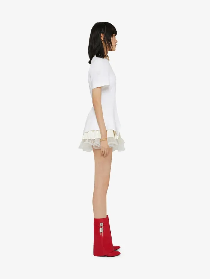 Givenchy Shark Lock Ankle Boots In Leather Red Women Shark Lock Givenchy Shark Lock Ankle Boots In Leather Red Women Shark Lock