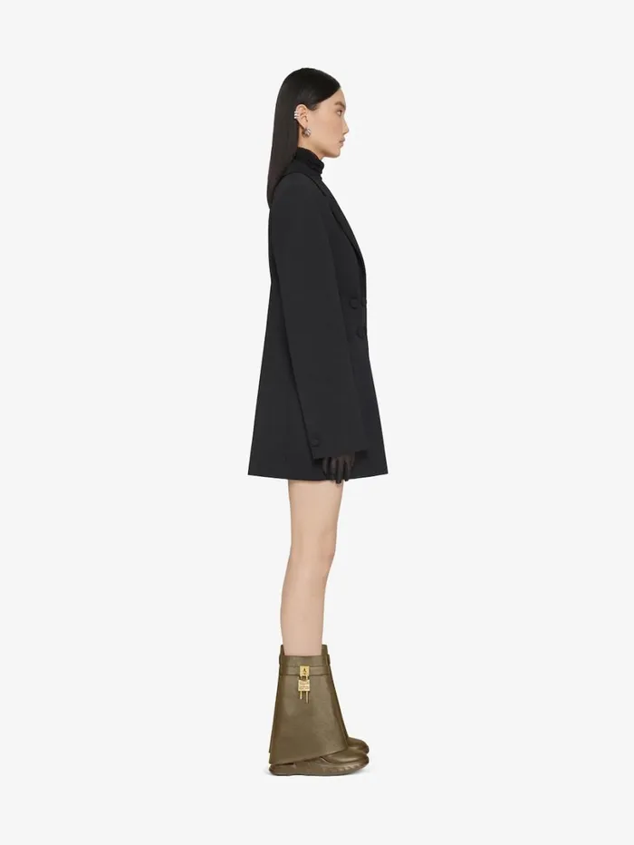 Givenchy Shark Lock Biker Ankle Boots In Grained Leather Dark Khaki Women Shark Lock Givenchy Shark Lock Biker Ankle Boots In Grained Leather Dark Khaki Women Shark Lock