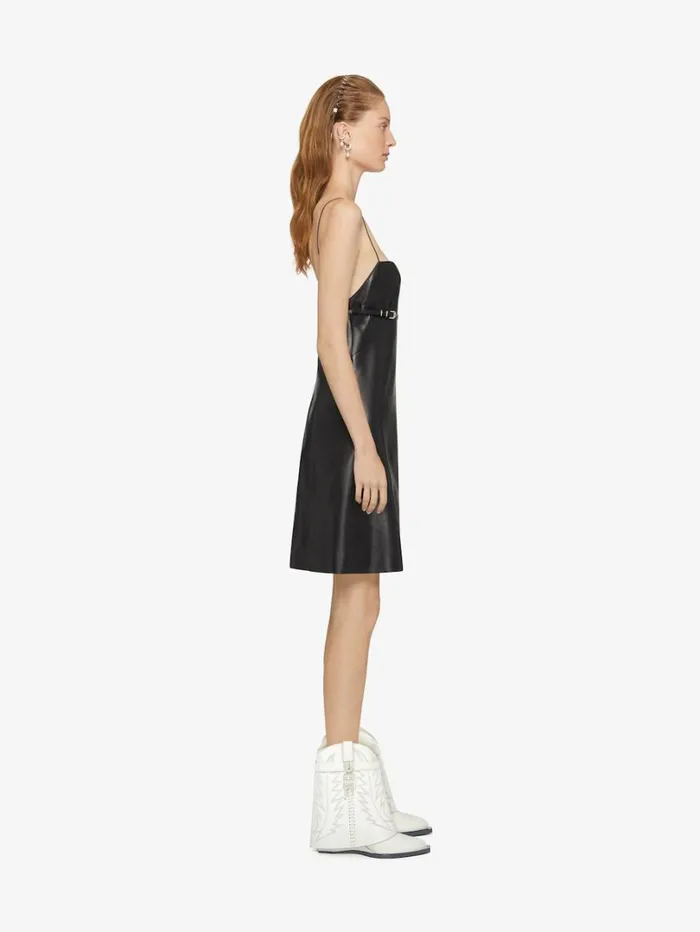 Givenchy Shark Lock Cowboy Ankle Boots In Leather Ivory Women Shark Lock