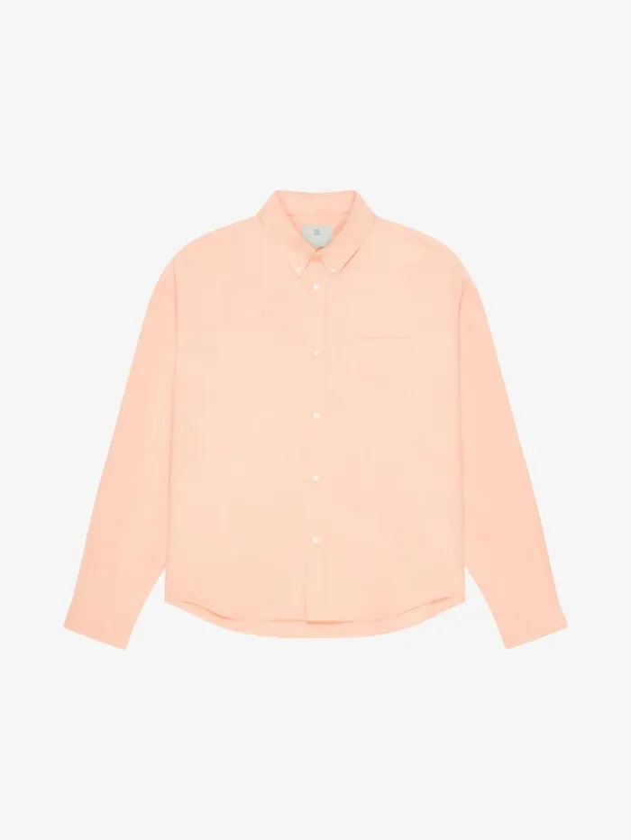 Givenchy Shirt In Cotton With Pocket Powder Men Shirts