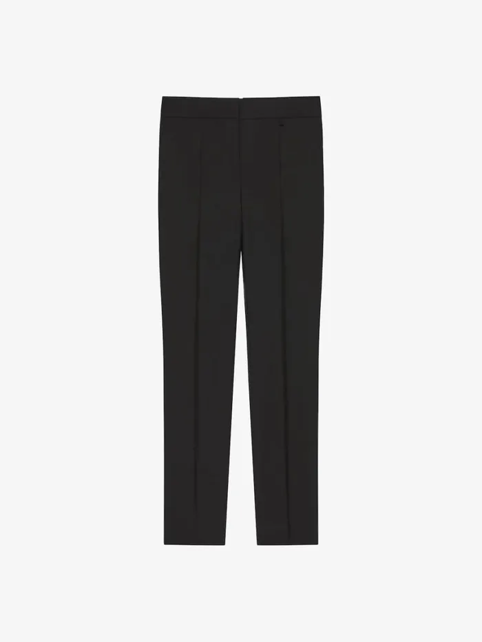 Givenchy Slim Fit Tailored Pants In Wool And Mohair Black Women Pants and Shorts