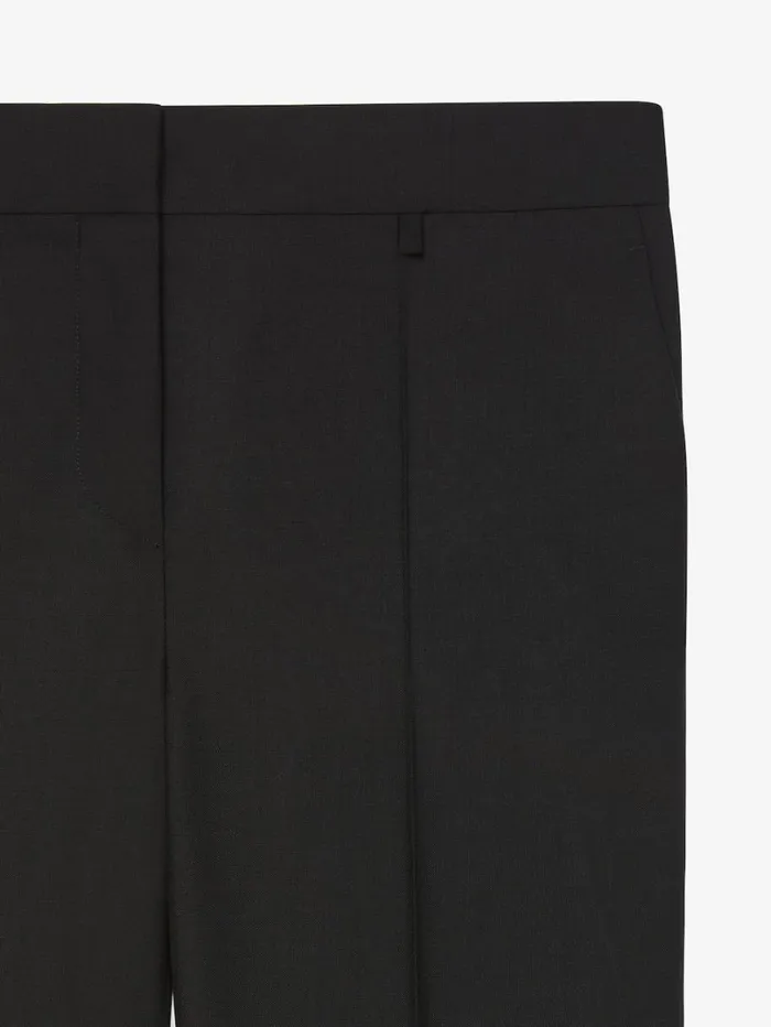 Givenchy Slim Fit Tailored Pants In Wool And Mohair Black Women Pants and Shorts