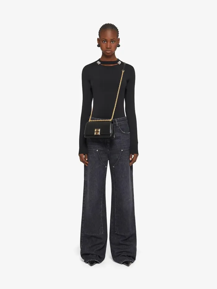 Givenchy Small 4G Bag In Leather With Chain Black Women Crossbody Bags Givenchy Small 4G Bag In Leather With Chain Black Women Crossbody Bags