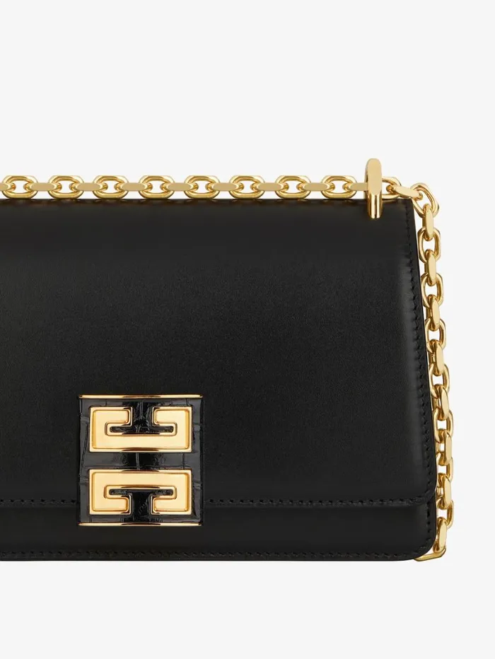 Givenchy Small 4G Bag In Leather With Chain Black Women Crossbody Bags Givenchy Small 4G Bag In Leather With Chain Black Women Crossbody Bags