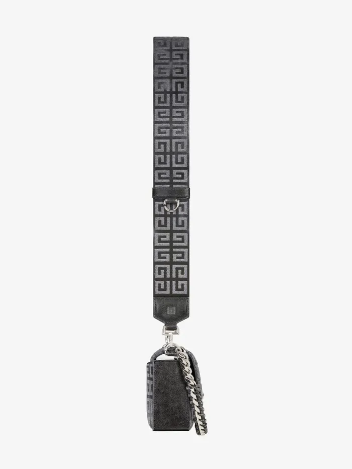 Givenchy Small 4G Bag In Lurex Embroidery With Chain Dark Grey Women Crossbody Bags Givenchy Small 4G Bag In Lurex Embroidery With Chain Dark Grey Women Crossbody Bags