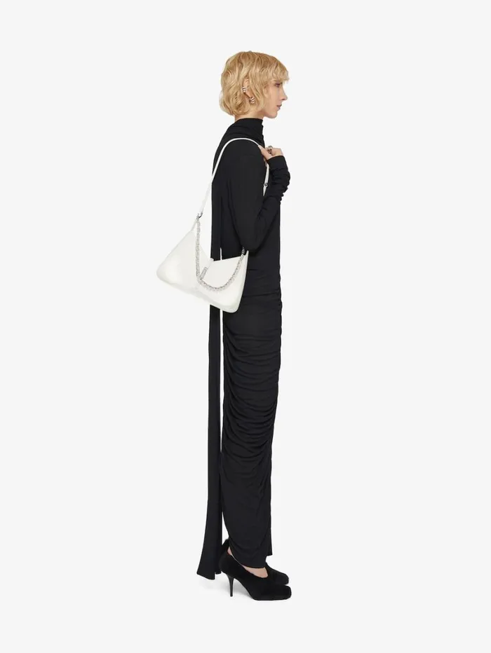 Givenchy Small Cut Out Bag In Shiny Leather With Chain Ivory Women Crossbody Bags Givenchy Small Cut Out Bag In Shiny Leather With Chain Ivory Women Crossbody Bags
