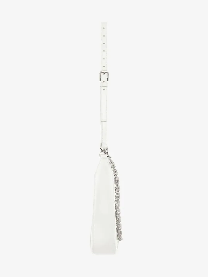 Givenchy Small Cut Out Bag In Shiny Leather With Chain Ivory Women Crossbody Bags Givenchy Small Cut Out Bag In Shiny Leather With Chain Ivory Women Crossbody Bags