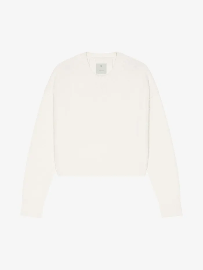 Givenchy Sweater In Cashmere Ivory Women Knitwear