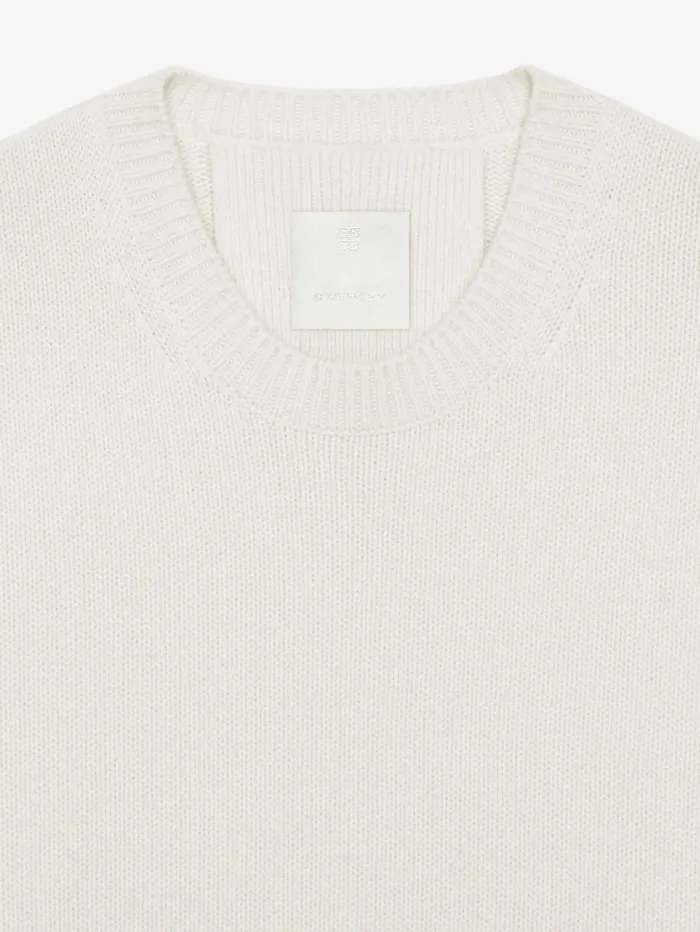Givenchy Sweater In Cashmere Ivory Women Knitwear