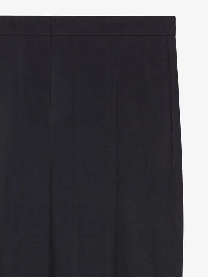 Givenchy Tailored Pants In Wool With Lurex Stripes Black Men Pants and Shorts