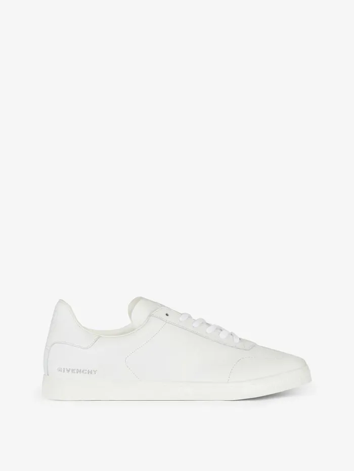 Givenchy Town Sneakers In Leather White Men Sneakers