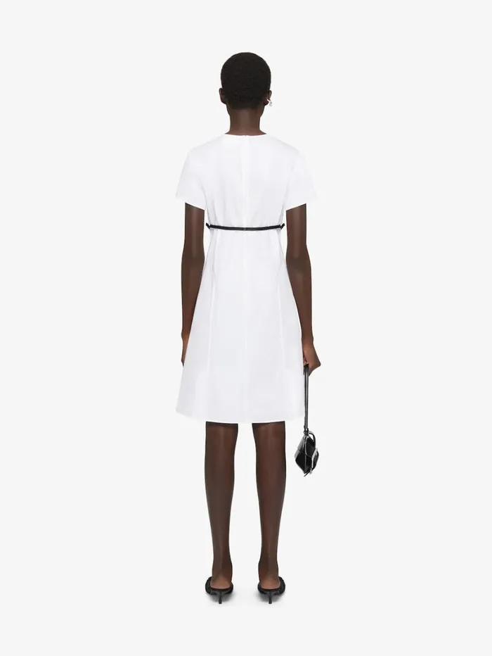 Givenchy Voyou Dress In Poplin White Women Dresses