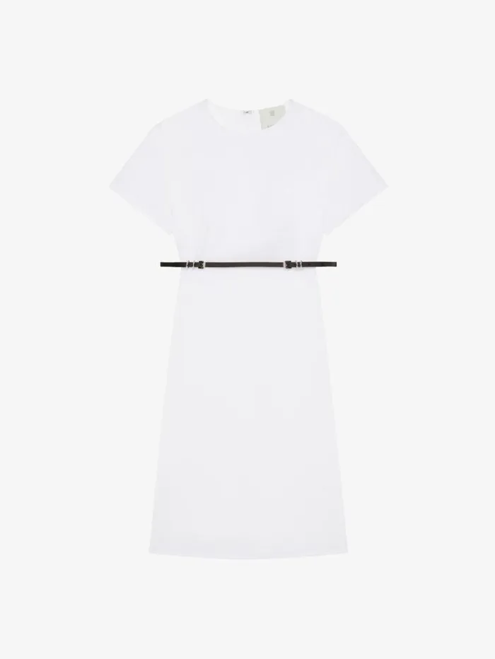 Givenchy Voyou Dress In Poplin White Women Dresses