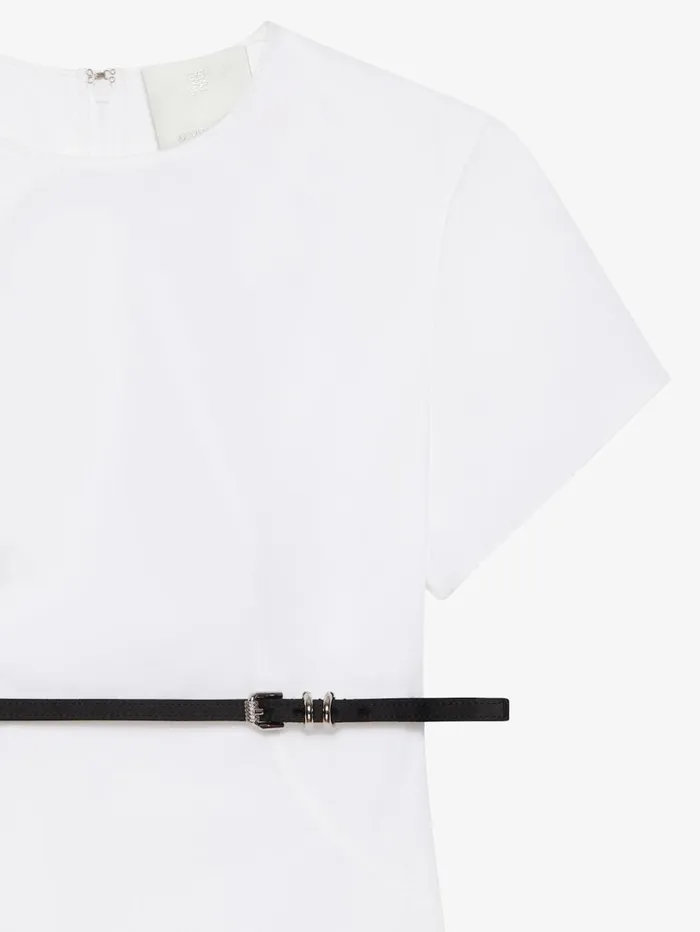 Givenchy Voyou Dress In Poplin White Women Dresses