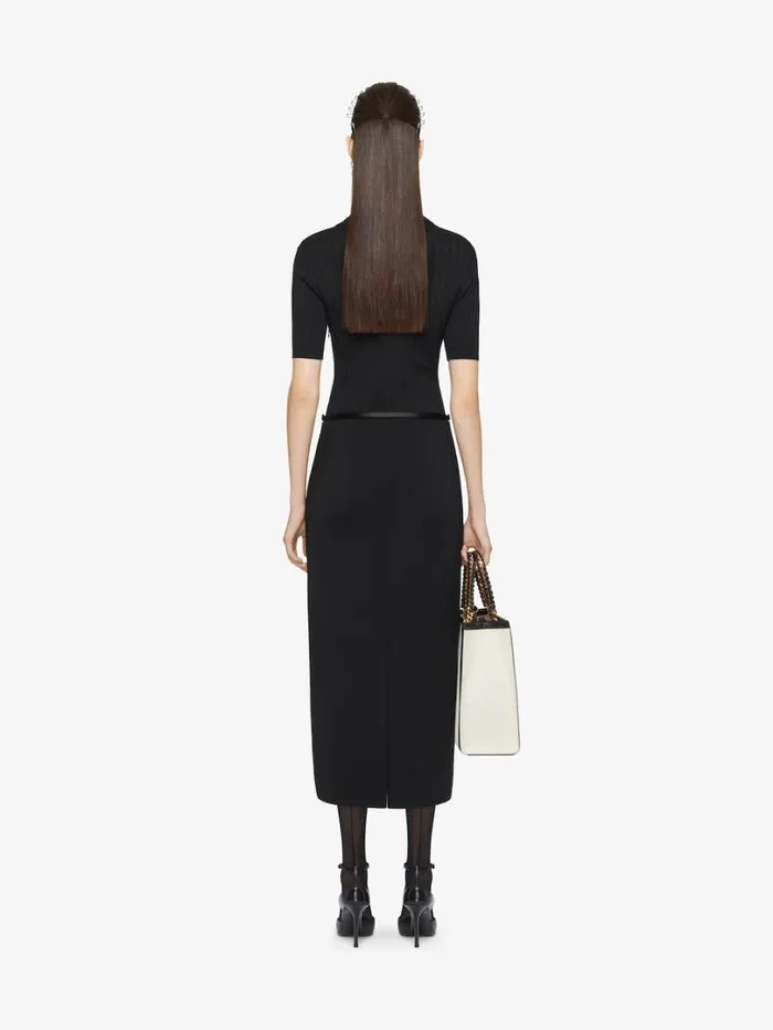 Givenchy Voyou Polo Dress In Knit Black Women Dresses