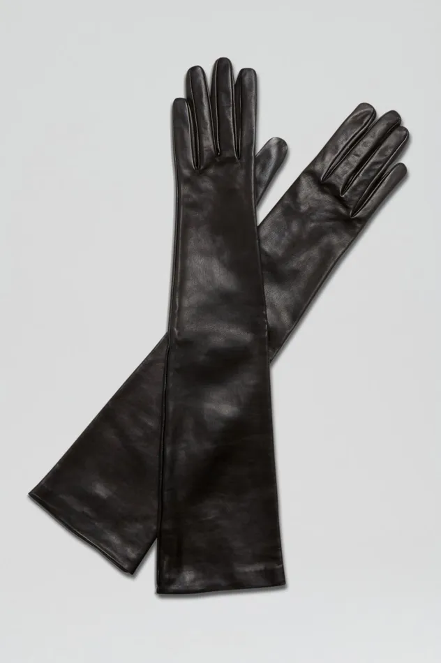 Gloves Women Scanlan Theodore LEATHER GLOVES Black Gloves Women Scanlan Theodore LEATHER GLOVES Black
